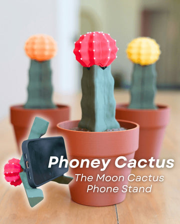Moon Cactus Phone Stand