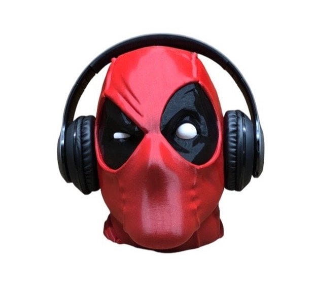 Deadpool Headphone Head - 3D Printed Headphone Stand Bust