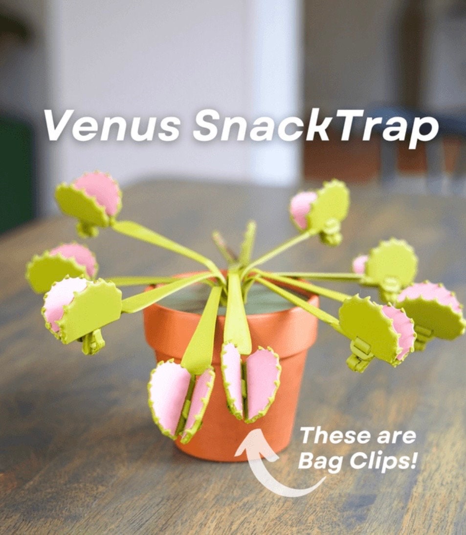 Venus Snack Trap: Unique Venus Flytrap-Inspired Bag Clips for Your Kitchen | ForgeCore