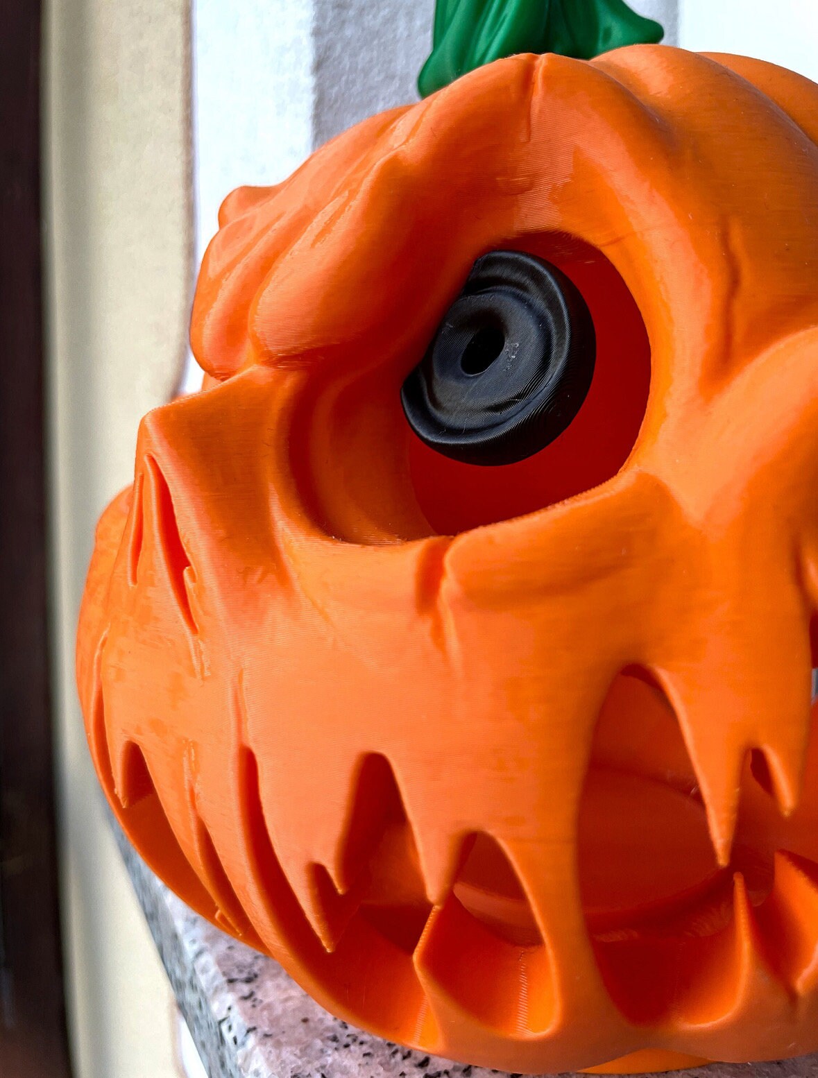 Spooky 3D Printed Jack-O'-Lantern | Halloween Pumpkin Decoration