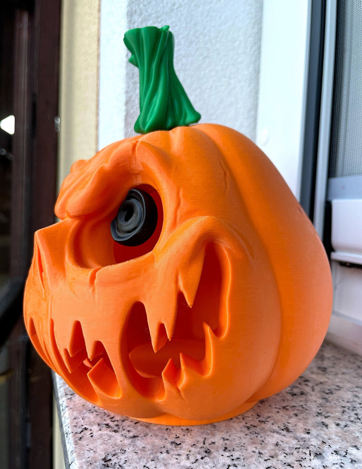 Spooky 3D Printed Jack-O'-Lantern | Halloween Pumpkin Decoration