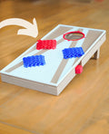 Desktop Cornhole Game with Catapult and Articulating Bean Bags – Perfect Office and Home Fun!