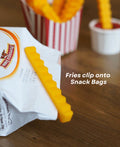 French Fry Snack Sealers with included Ketchup Cannon for Snack Stealers